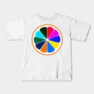 Orange - a really colorful fruit Kids T-Shirt